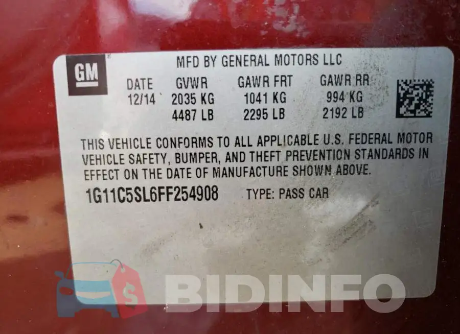 1G11C5SL6FF254908 Photo# 12