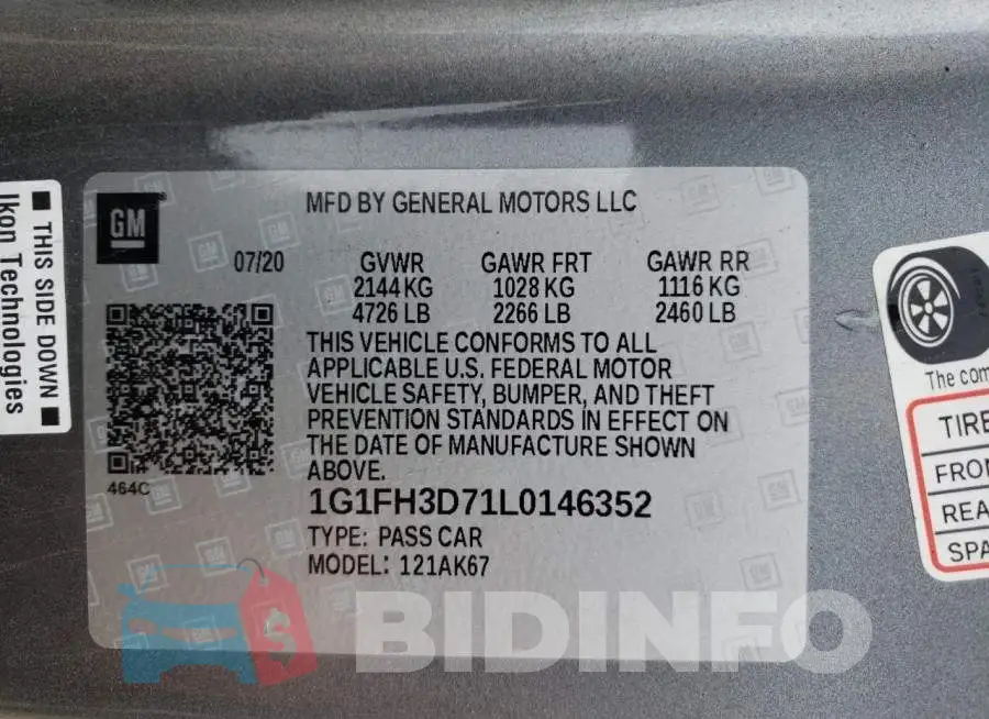 1G1FH3D71L0146352 Photo# 10