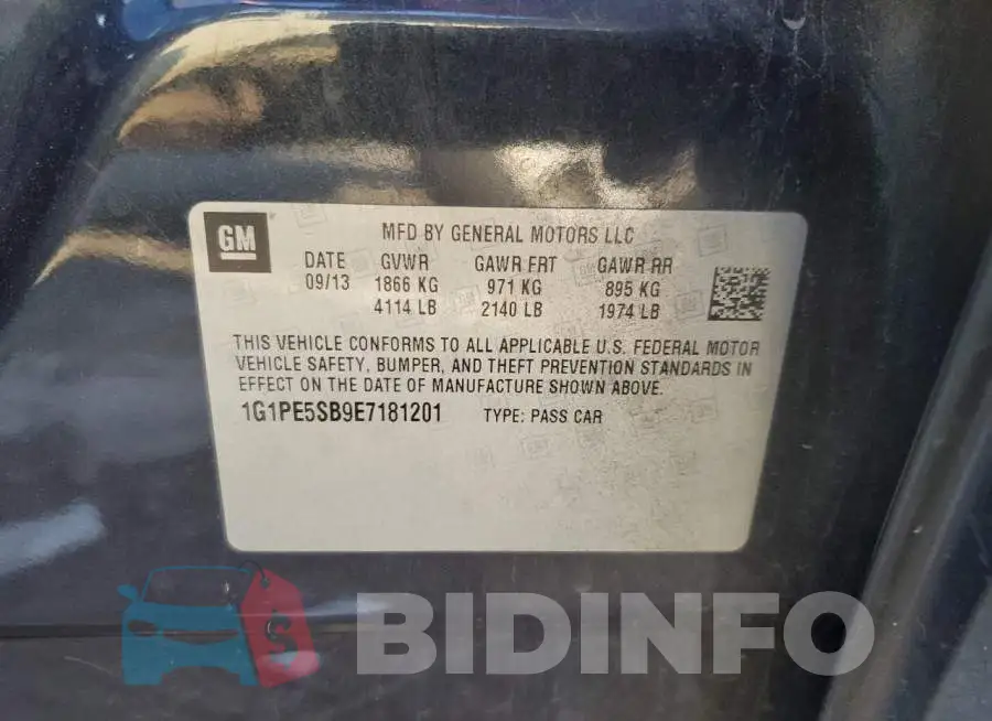 1G1PE5SB9E7181201 Photo# 13