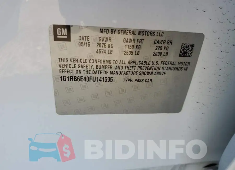 1G1RB6E40FU141595 Photo# 13
