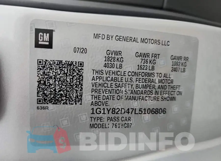 1G1Y82D47L5106806 Photo# 14