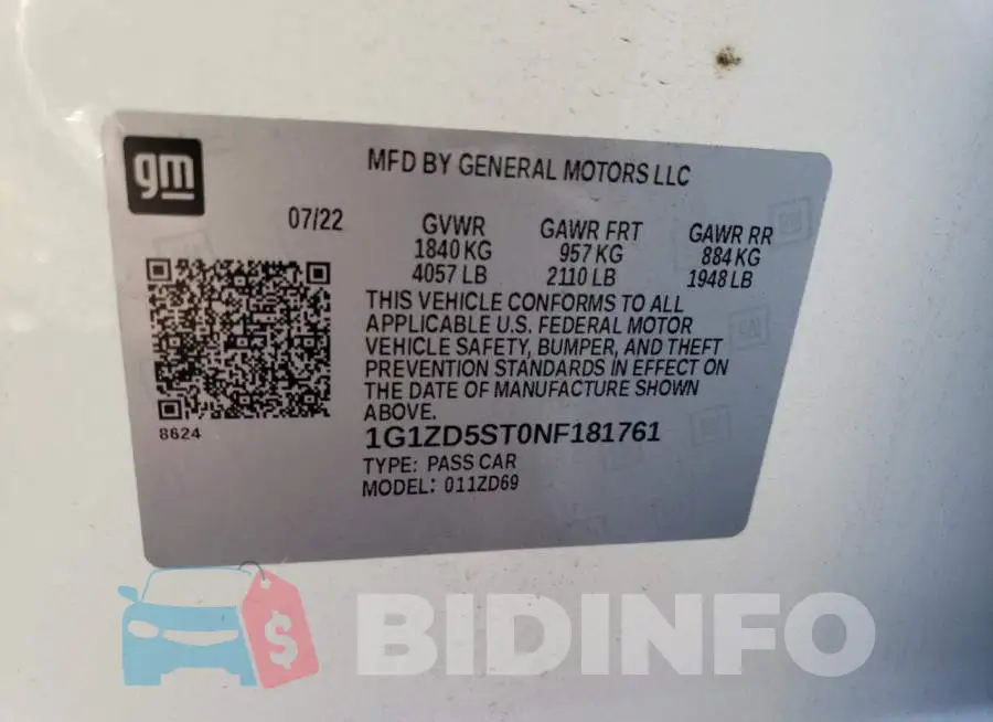 1G1ZD5ST0NF181761 Photo# 12