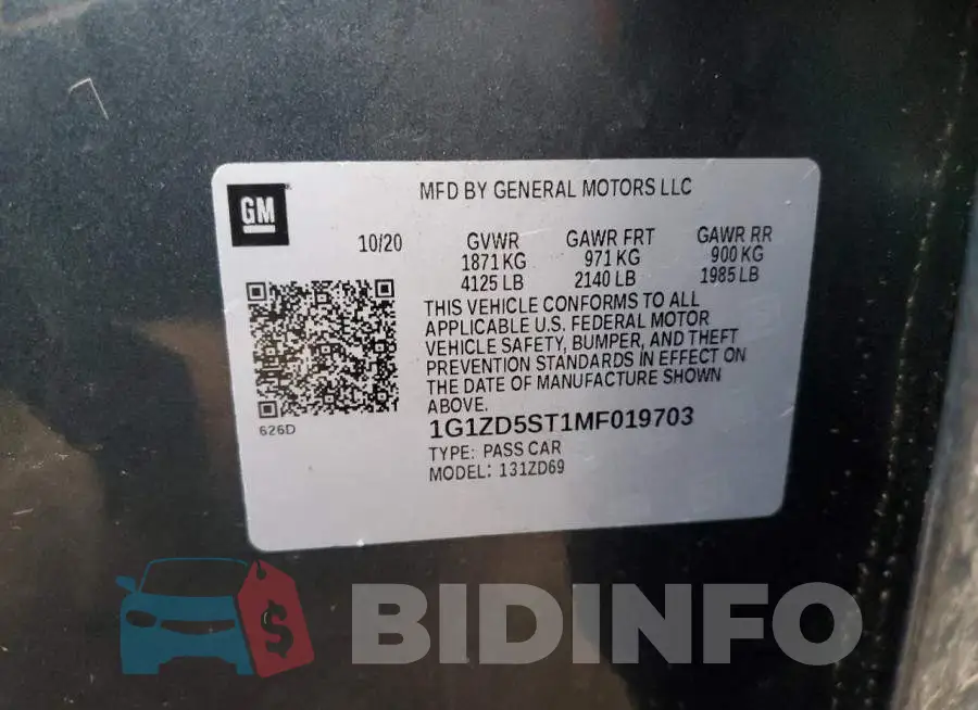 1G1ZD5ST1MF019703 Photo# 12