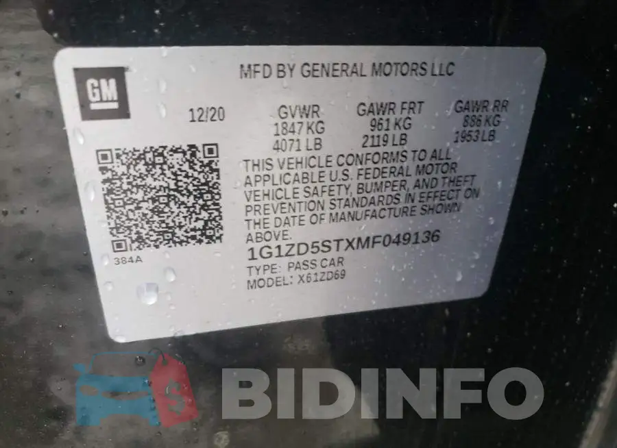1G1ZD5STXMF049136 Photo# 10