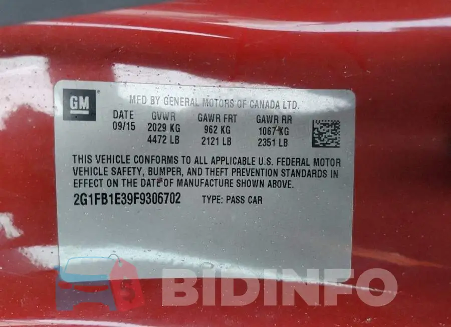2G1FB1E39F9306702 Photo# 12