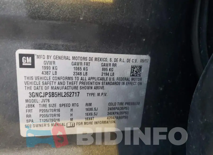 3GNCJPSB5HL262717 Photo# 13