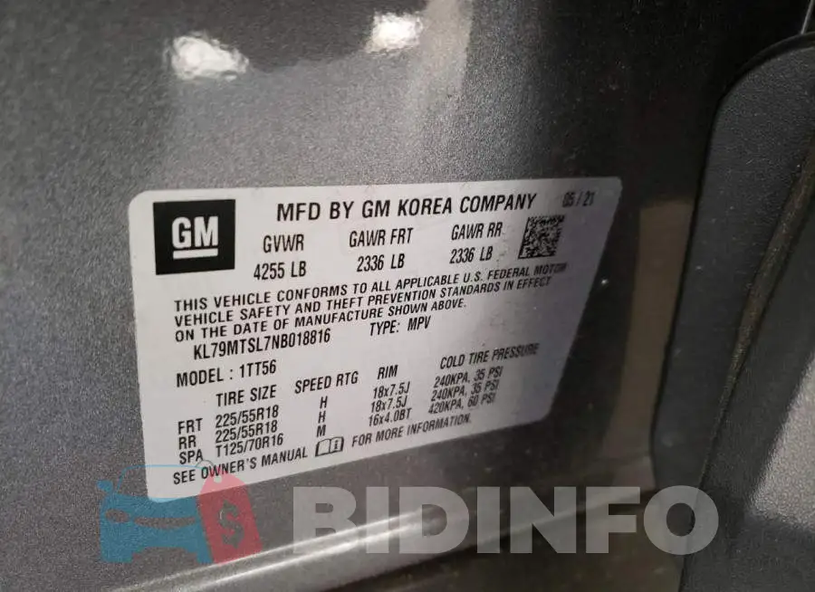 KL79MTSL7NB018816 Photo# 12