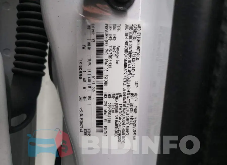 1FADP3K25HL239203 Photo# 12