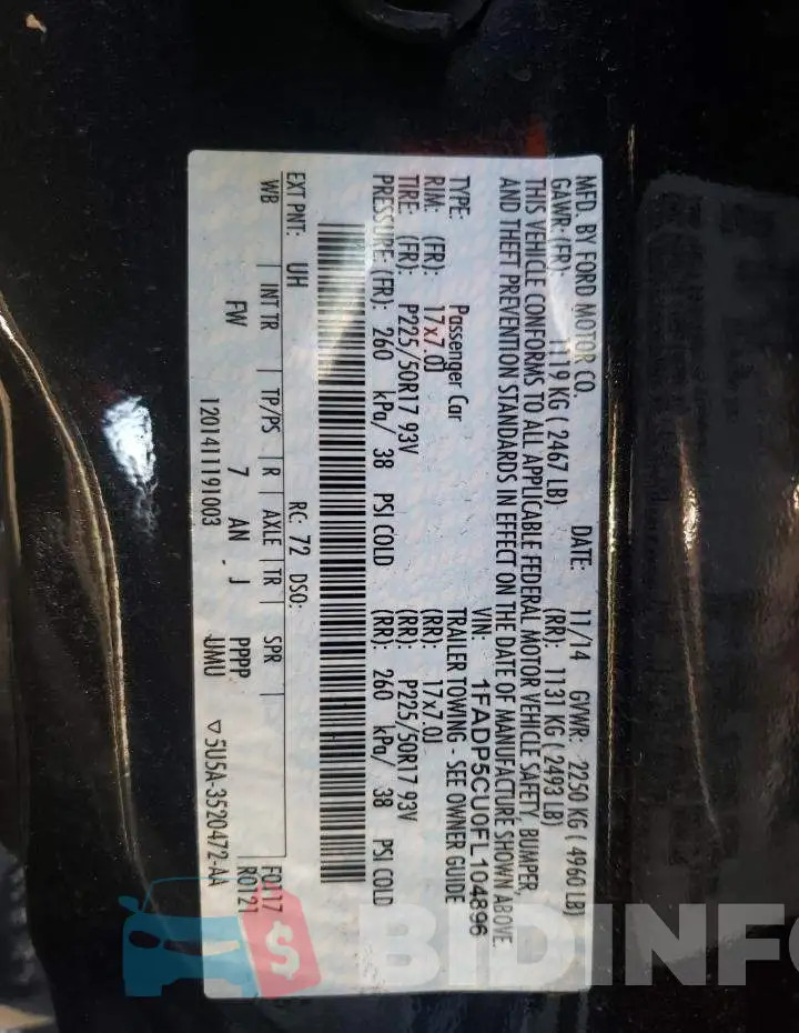 1FADP5CU0FL104896 Photo# 12