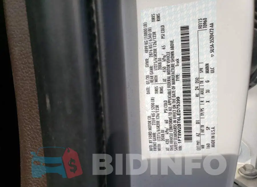 1FT8W2BT6LED75399 Photo# 12