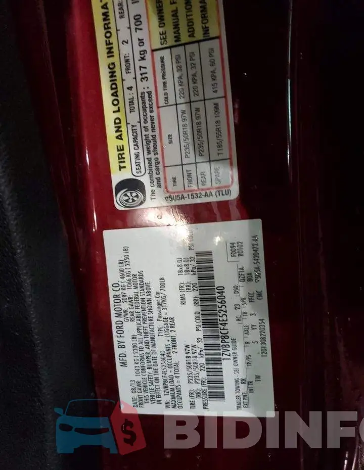 1ZVBP8CF4E5256040 Photo# 12