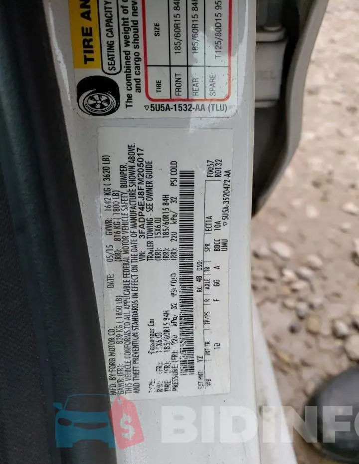 3FADP4EJ8FM205017 Photo# 13
