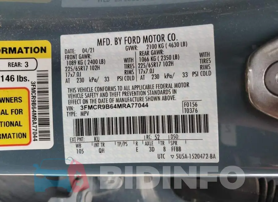 3FMCR9B64MRA77044 Photo# 12