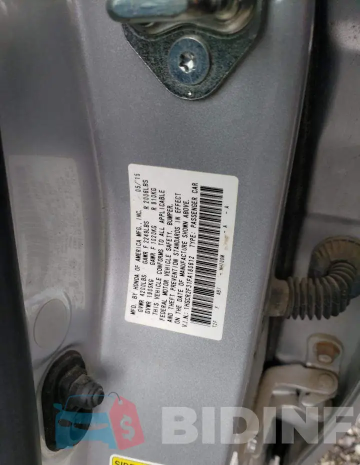1HGCR2F31FA180612 Photo# 12
