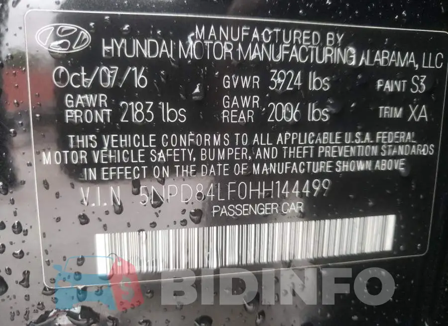 5NPD84LF0HH144499 Photo# 12
