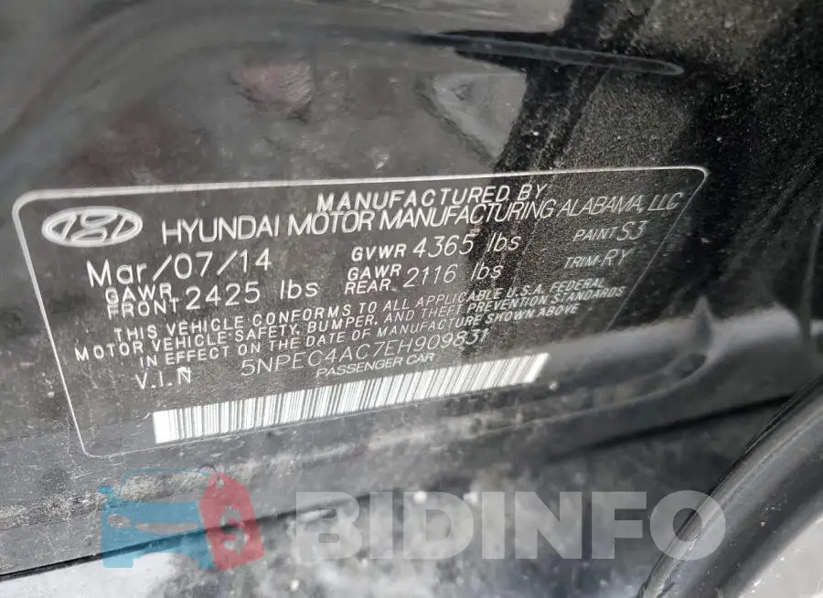 5NPEC4AC7EH909831 Photo# 12