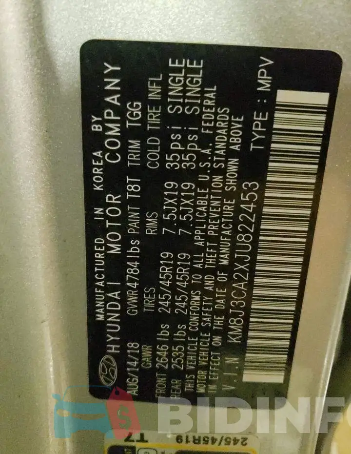 KM8J3CA2XJU822453 Photo# 10