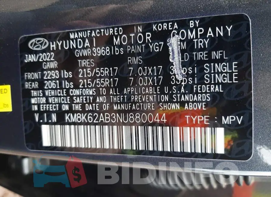 KM8K62AB3NU880044 Photo# 12