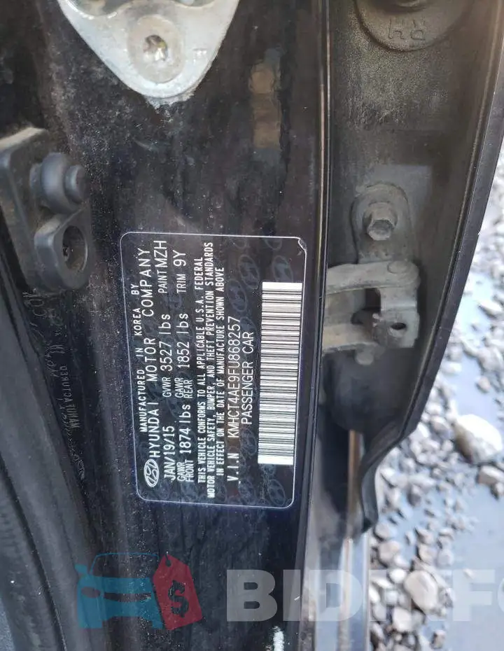 KMHCT4AE9FU868257 Photo# 12