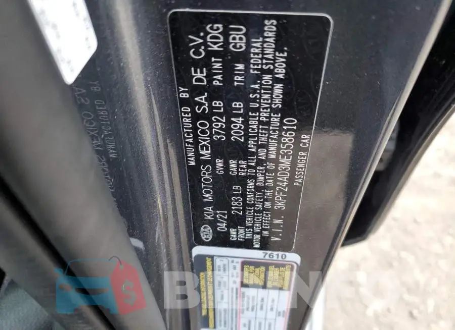 3KPF24AD3ME358610 Photo# 12