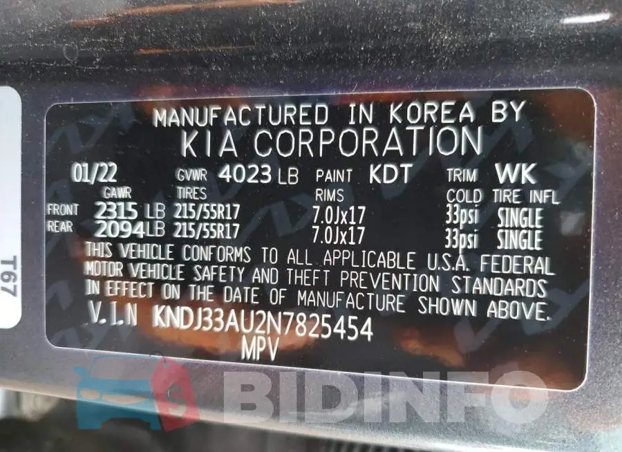 KNDJ33AU2N7825454 Photo# 13