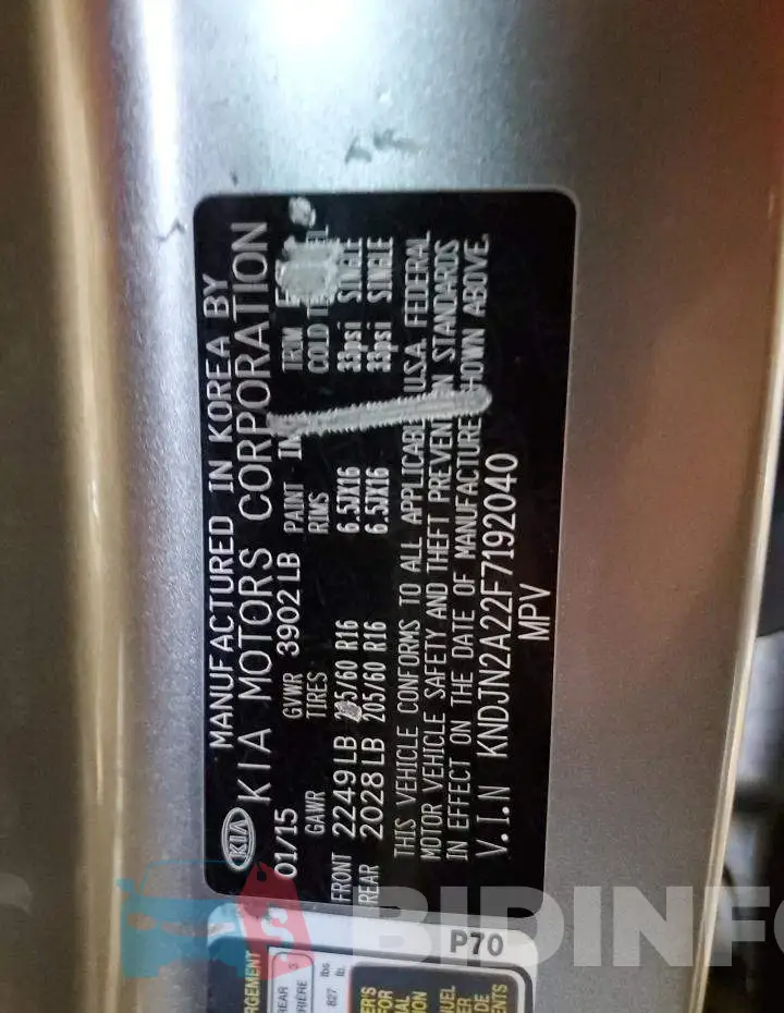 KNDJN2A22F7192040 Photo# 12