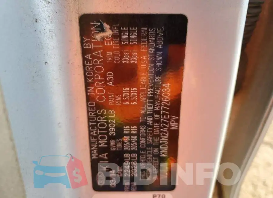 KNDJN2A27E7726034 Photo# 10