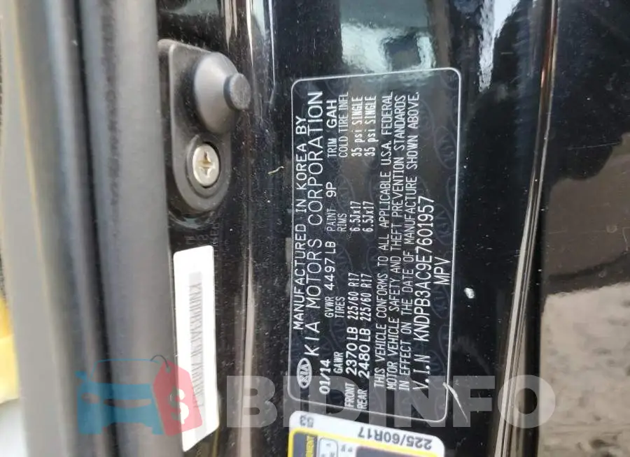 KNDPB3AC9E7601957 Photo# 13