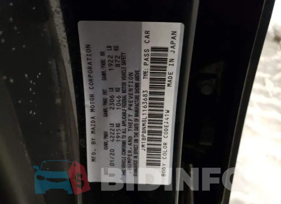 JM1BPBNM8L1163683 Photo# 12