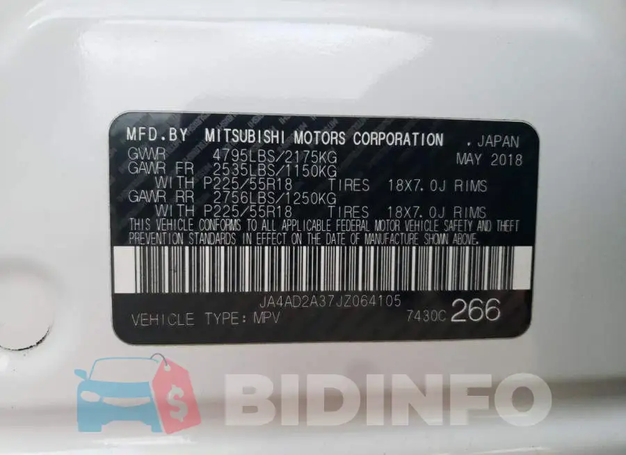 JA4AD2A37JZ064105 Photo# 14