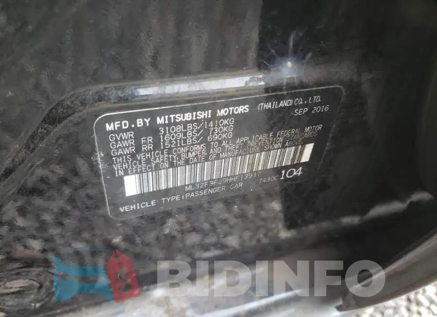 ML32F3FJ9HHF13937 Photo# 12