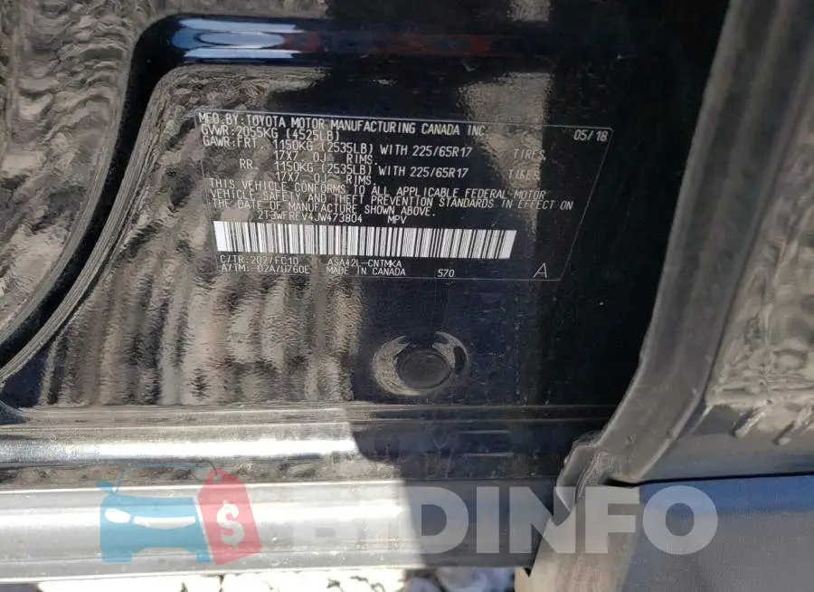 2T3WFREV4JW473804 Photo# 13