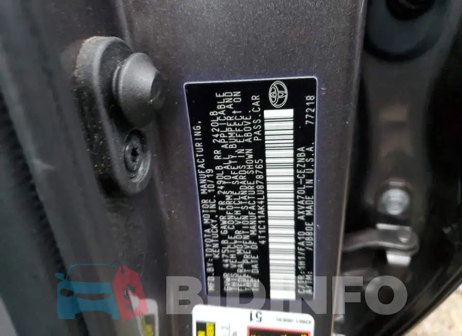 4T1C11AK4LU878765 Photo# 10