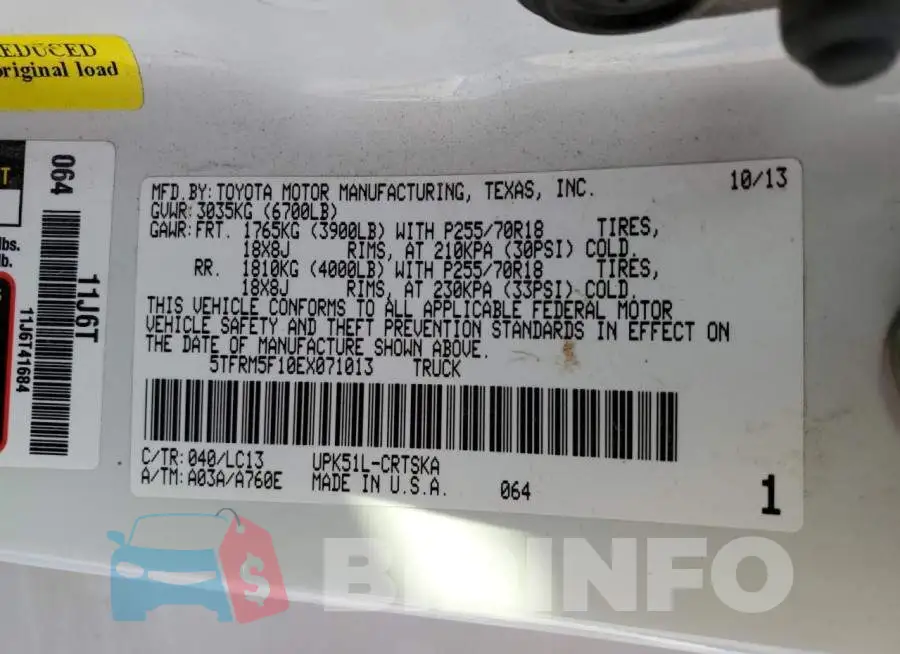 5TFRM5F10EX071013 Photo# 12