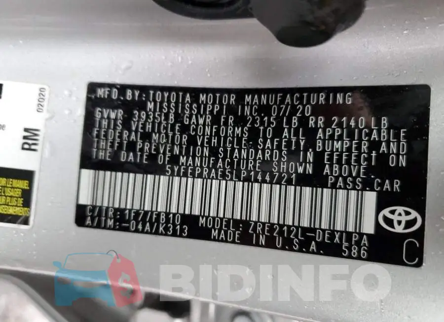 5YFEPRAE5LP144721 Photo# 12