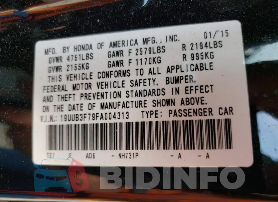 19UUB3F79FA004313 Photo# 10