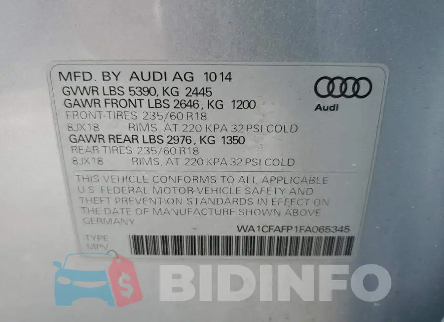 WA1CFAFP1FA065345 Photo# 13