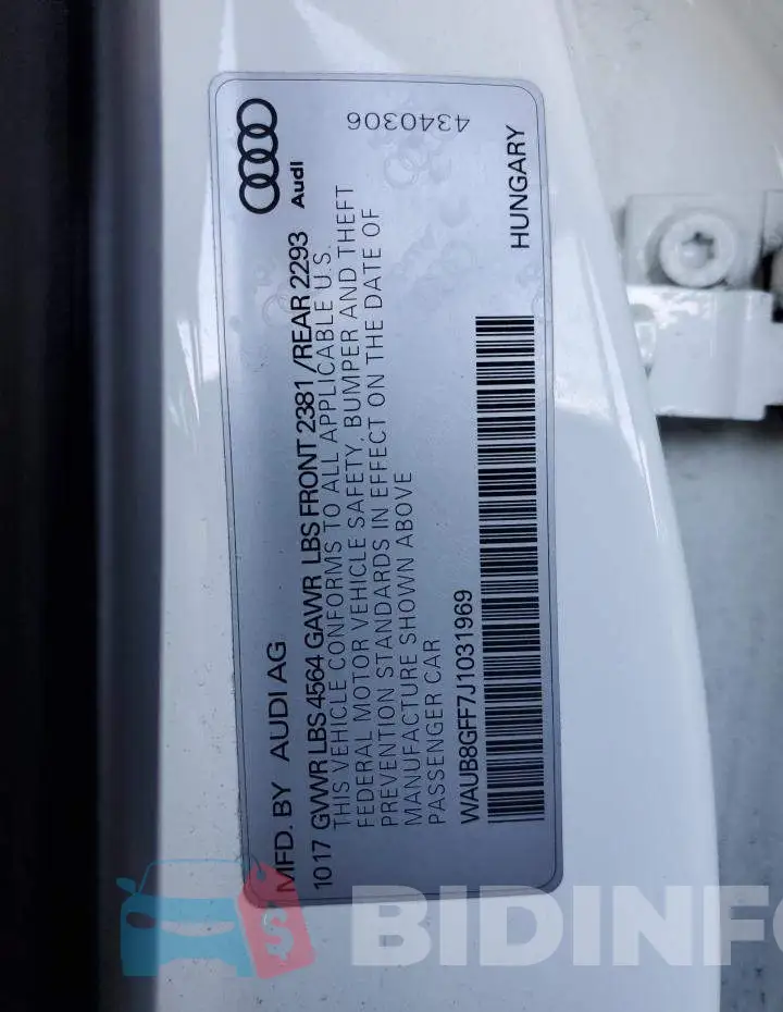 WAUB8GFF7J1031969 Photo# 12