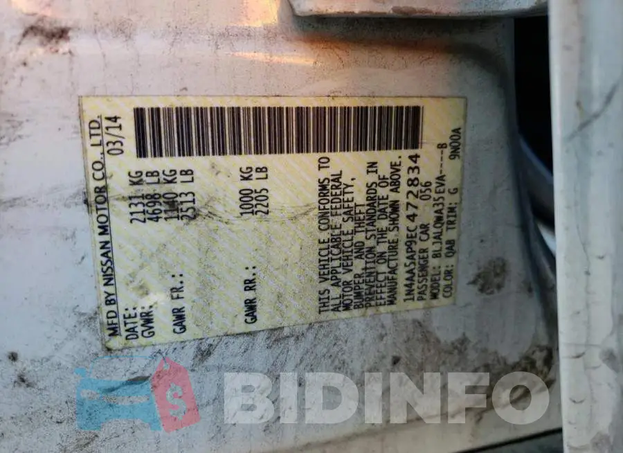 1N4AA5AP9EC472834 Photo# 12