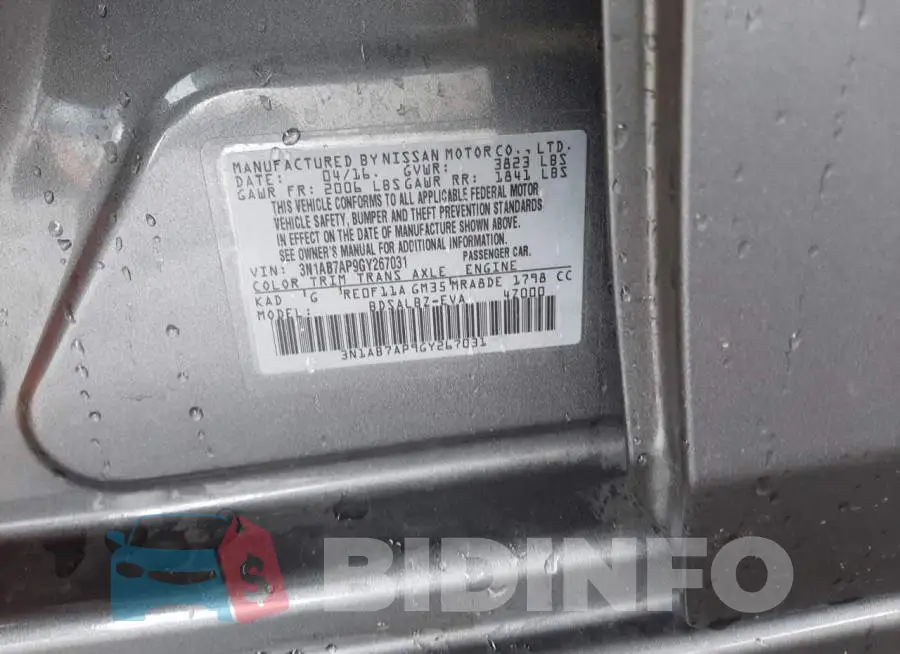 3N1AB7AP9GY267031 Photo# 12