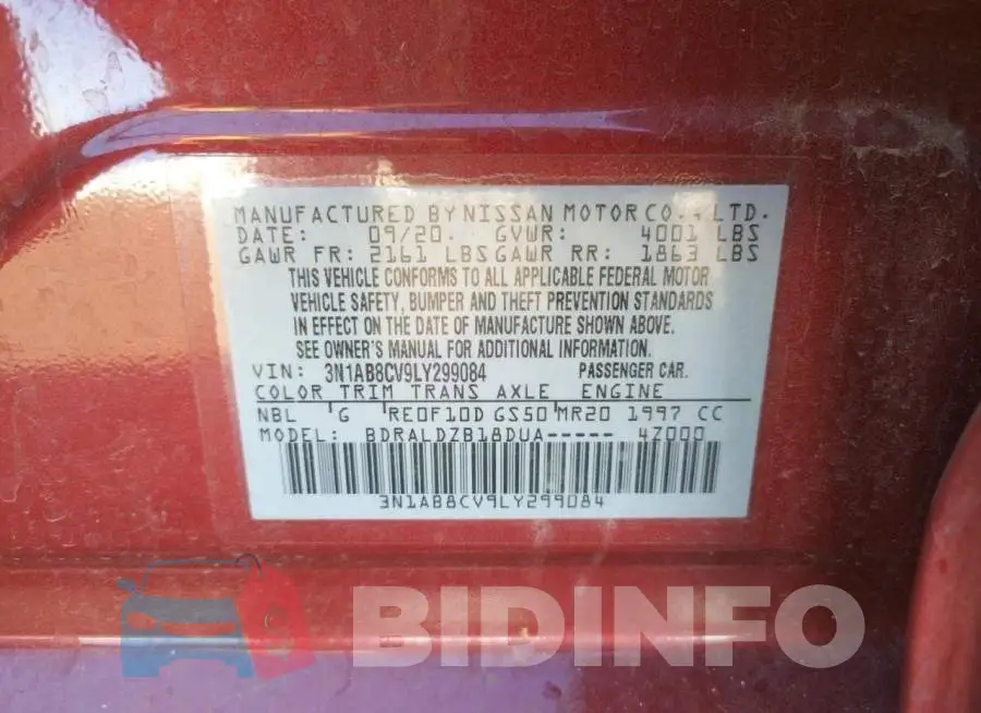 3N1AB8CV9LY299084 Photo# 12