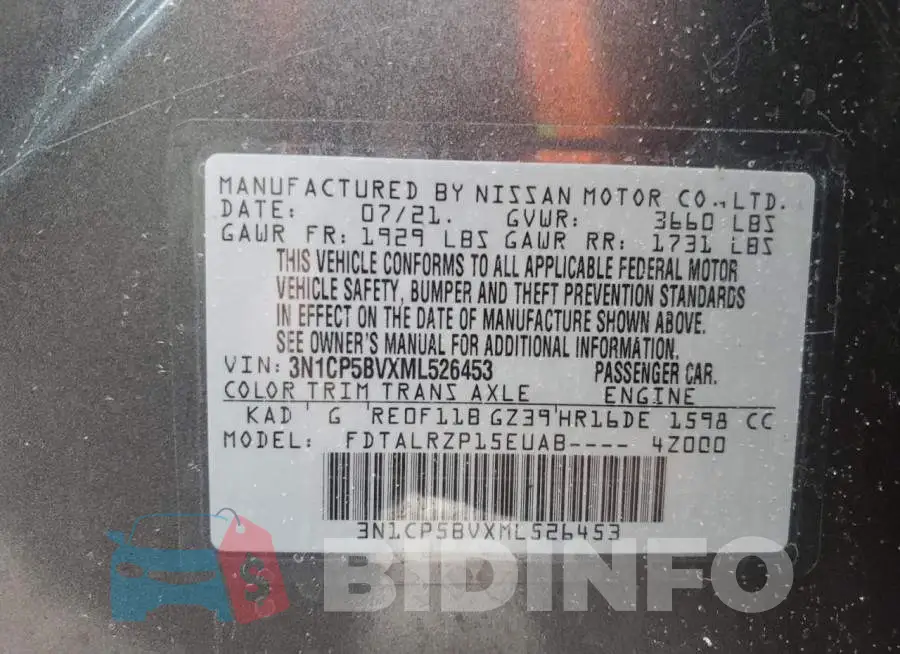 3N1CP5BVXML526453 Photo# 14