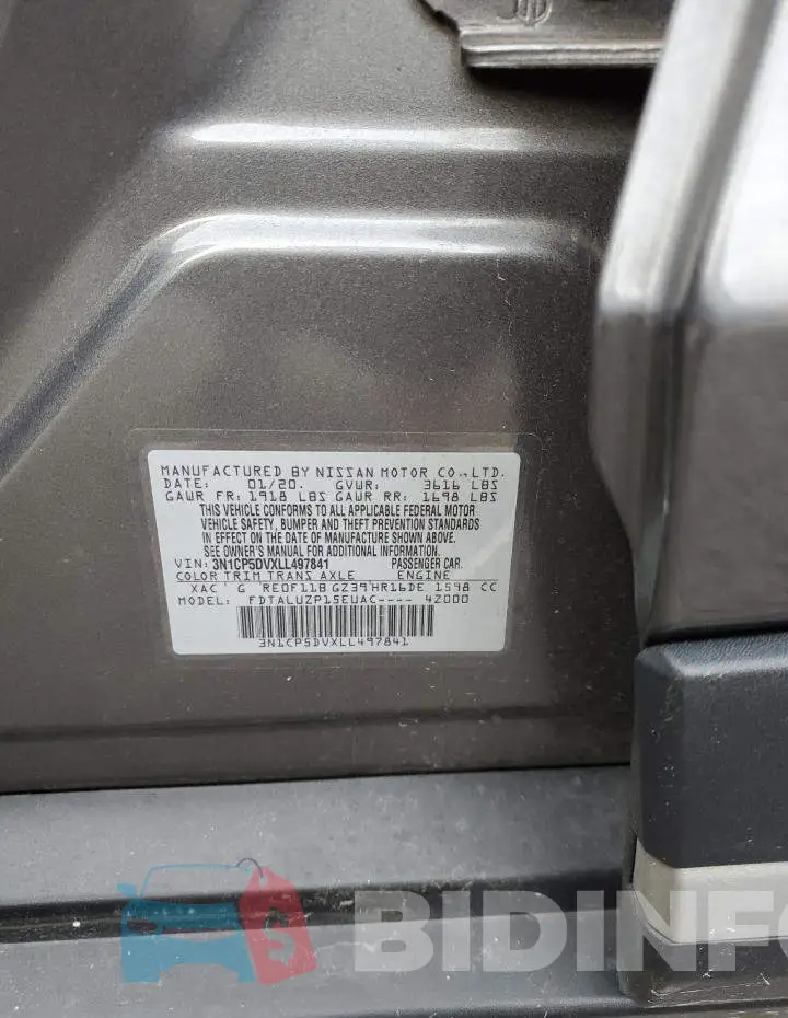 3N1CP5DVXLL497841 Photo# 13