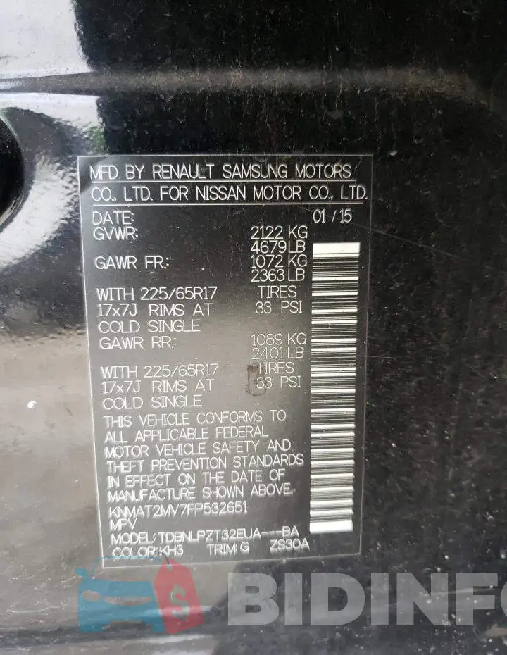 KNMAT2MV7FP532651 Photo# 12