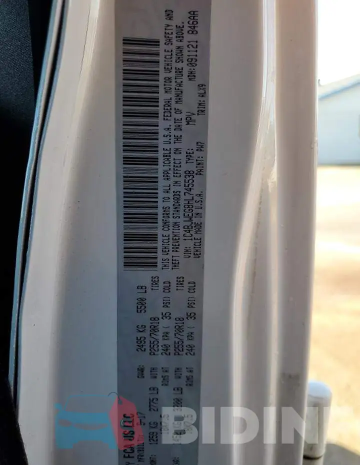 1C4BJWEG8HL745538 Photo# 12