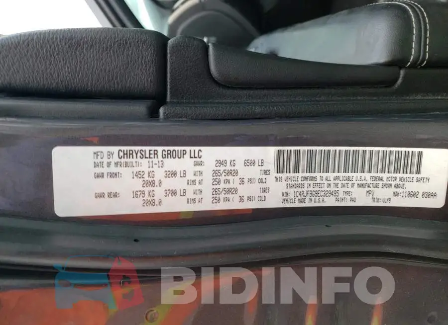1C4RJFBG9EC329495 Photo# 13
