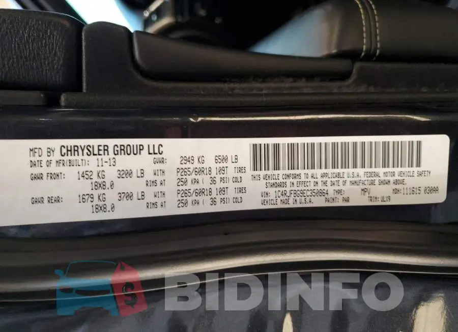 1C4RJFBG9EC350864 Photo# 13