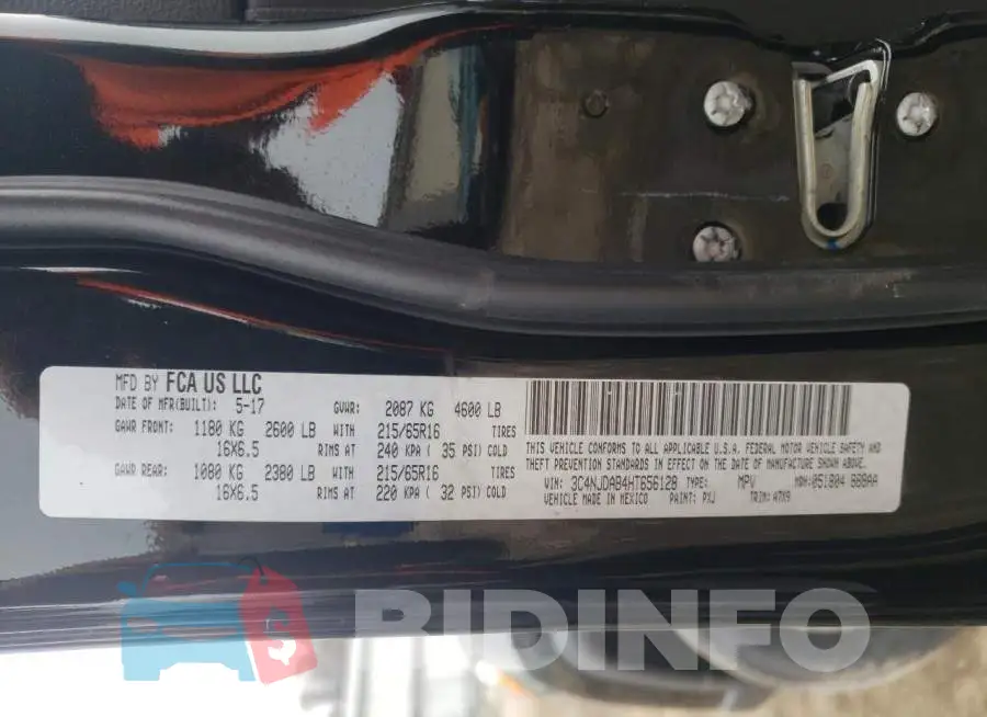 3C4NJDAB4HT656128 Photo# 12