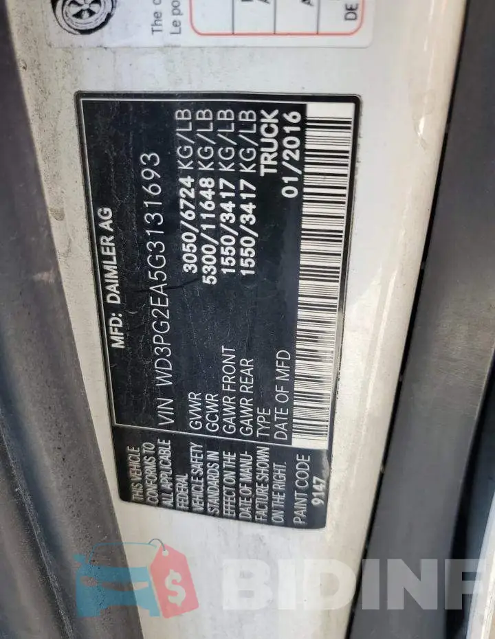 WD3PG2EA5G3131693 Photo# 10