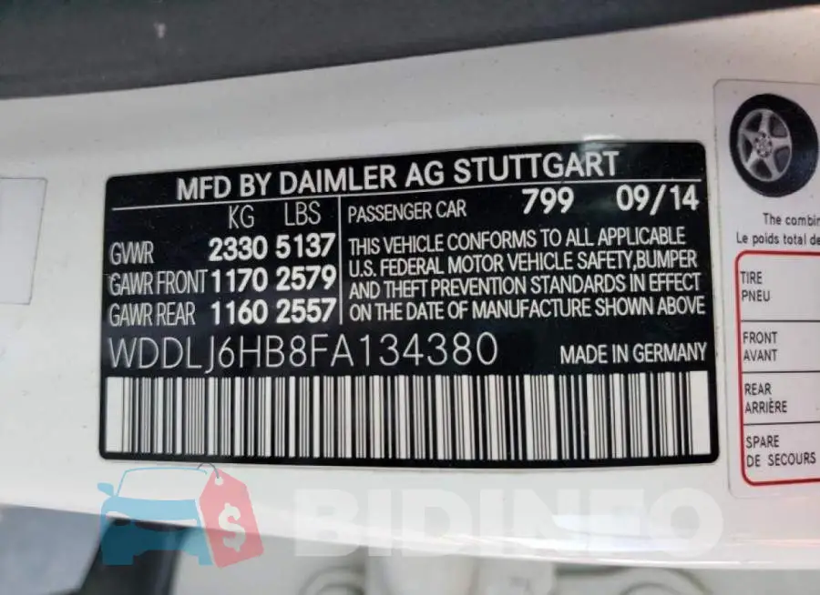 WDDLJ6HB8FA134380 Photo# 13
